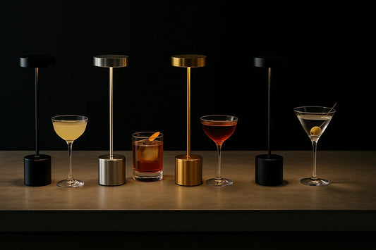 Atelier™ Rechargeable Metal Table Lamp | 3-Colour Touch Light for Bar & Outdoor VelunaLumin