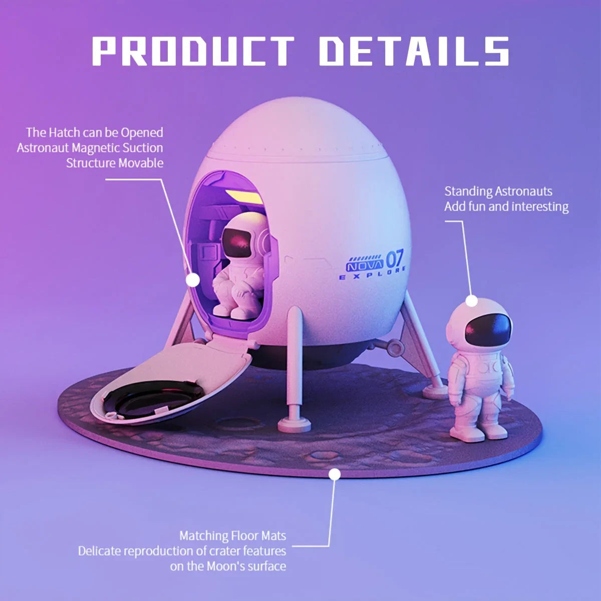 Stargazer astronaut galaxy and nebula projector night light.