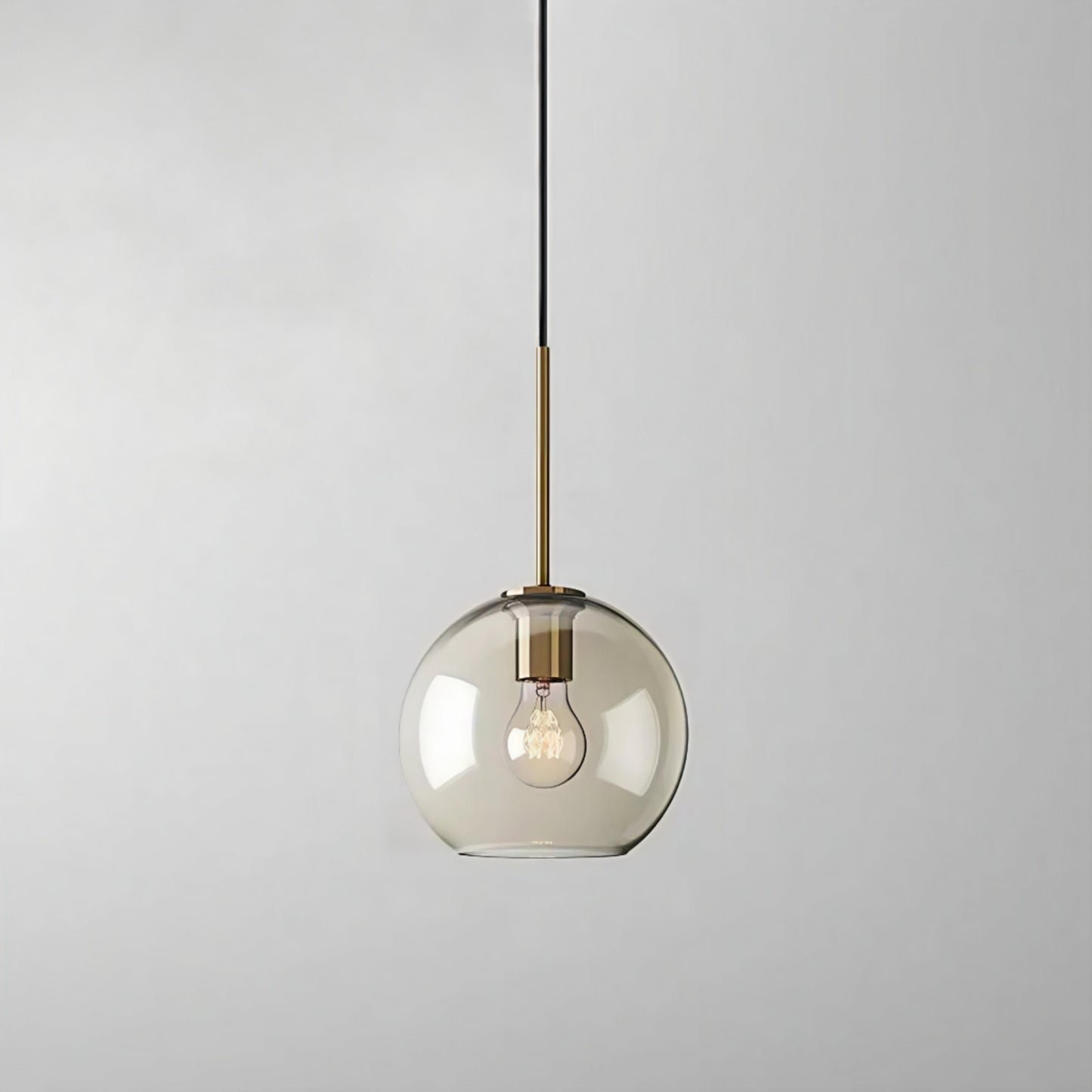 Ambrette™ Cognac Glass Pendant | 1 & 3-Head Nordic Hanging Lamp for Dining Room VelunaLumin