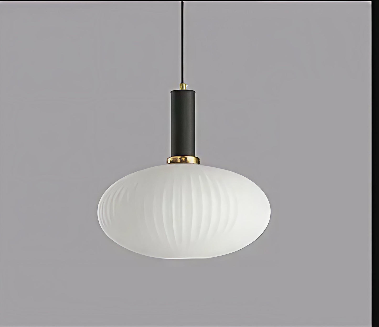 AuraSphere™ Nordic Glass Pendant | D30cm Hanging Lamp for Dining Room & Bedroom VelunaLumin