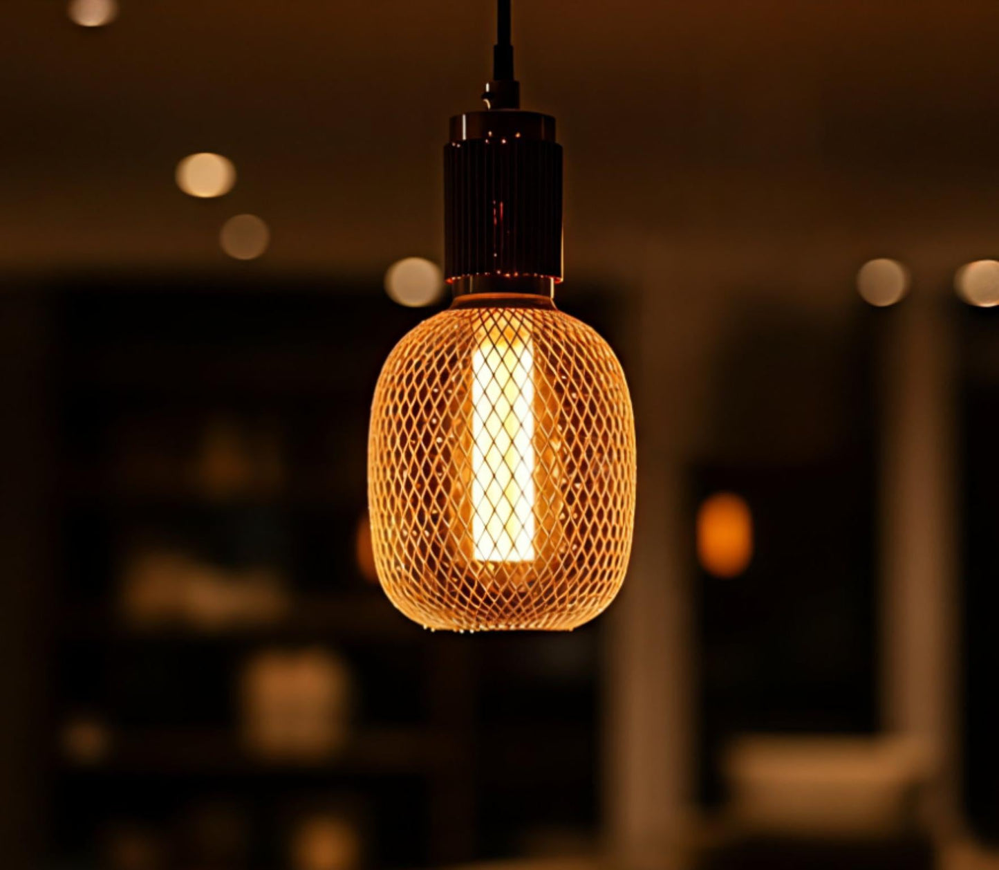 Ferra™ Nordic Cage Pendant Light | Industrial Metal Lamp for Dining & Bar VelunaLumin
