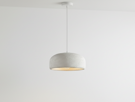 ZenGlow Organic Pendant Light: Japanese Minimalist Ceiling Lamp | E14 Ambient Droplight for UK/EU Homes | VelunaLumin VelunaLumin