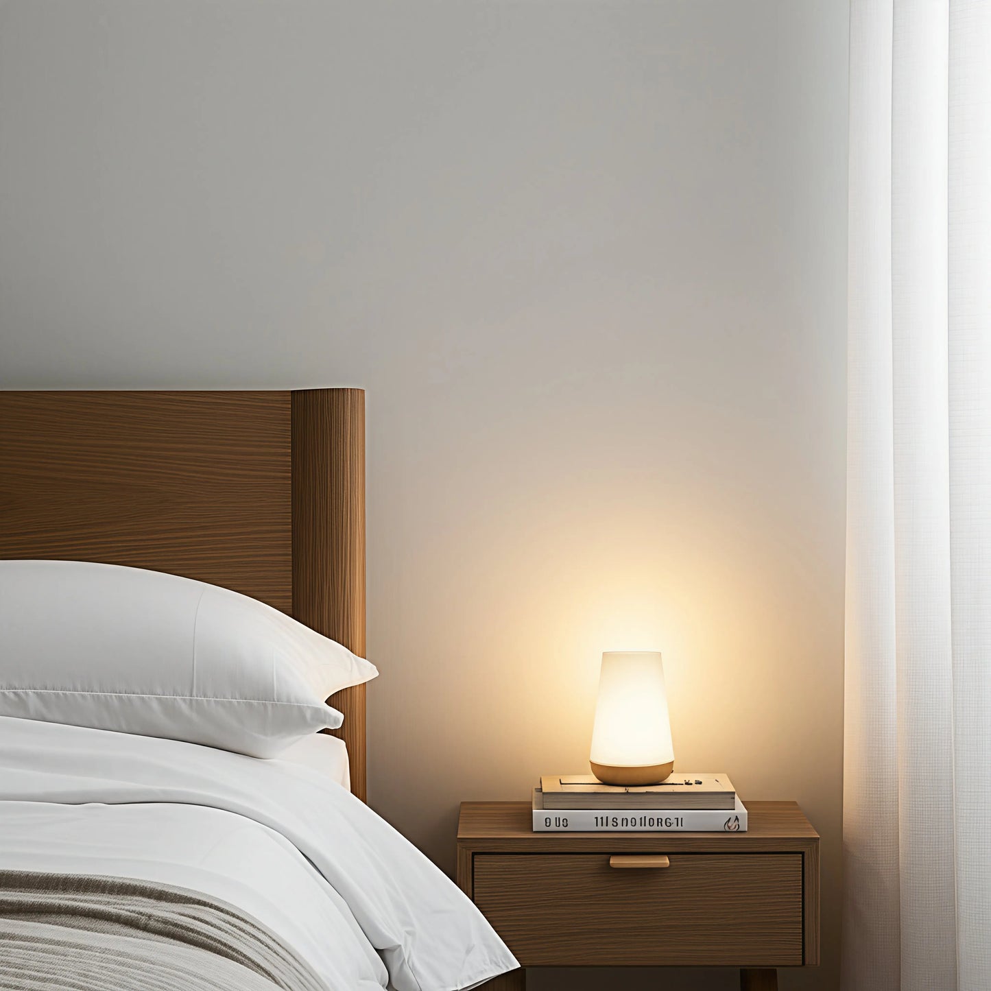 Aura Crystal Touch Lamp with RGB colour-changing light.