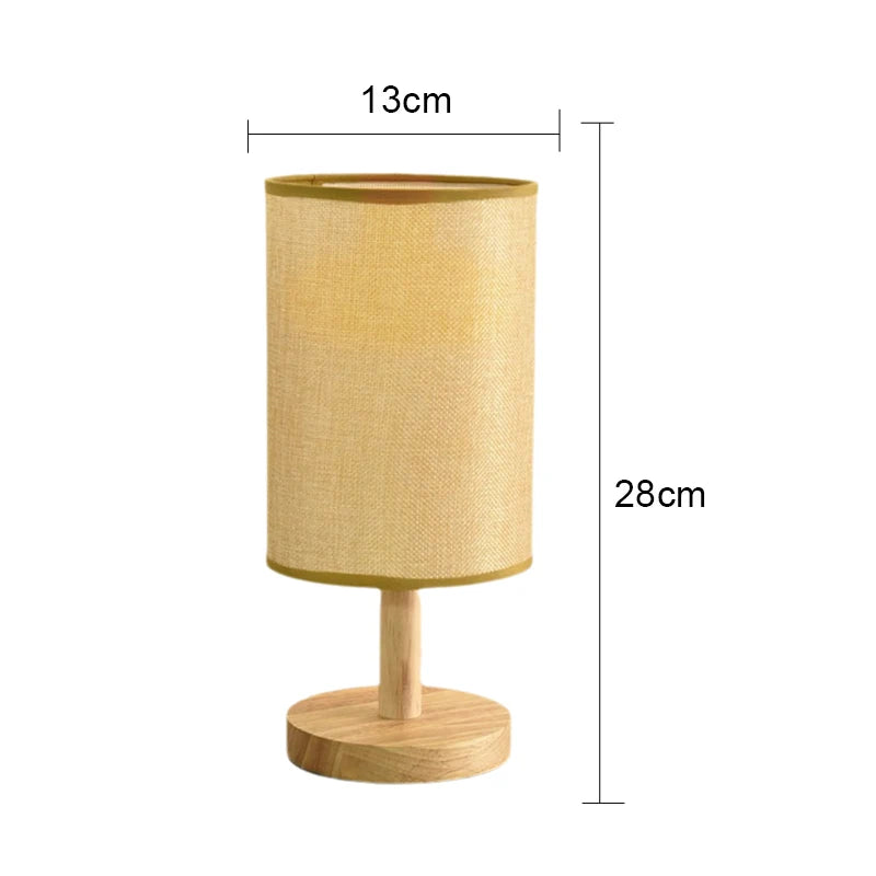 Haiku™ Fabric Table Lamp | Dimmable Asian Zen Bedside Light VelunaLumin