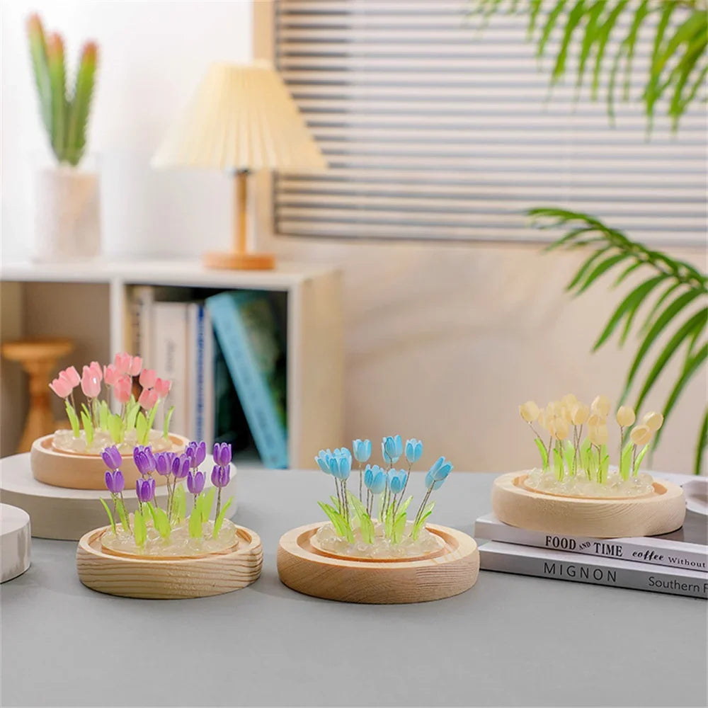 Bloom™ Handmade DIY Tulip Night Light | Eternal Flower Bedside Lamp Gift VelunaLumin