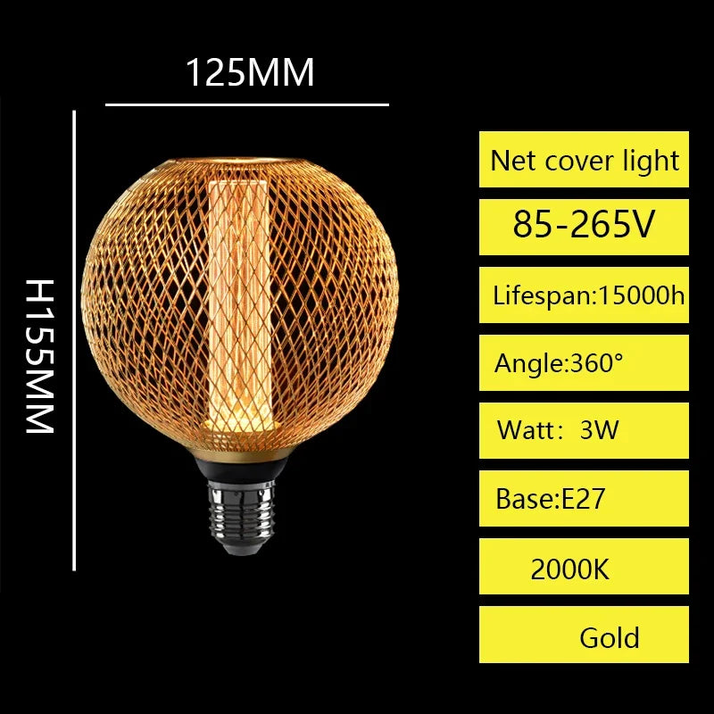 Ferra™ Nordic Cage Pendant Light | Industrial Metal Lamp for Dining & Bar VelunaLumin
