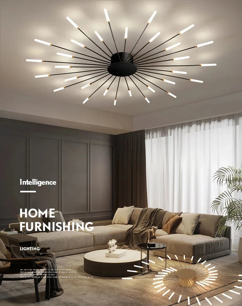 Flabella™ Creative Fan-Shaped LED Ceiling Light | Modern Fixture for Bedroom & Kid's Room VelunaLumin