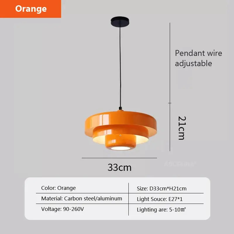 Fluxia organic-shaped amber glass pendant light.