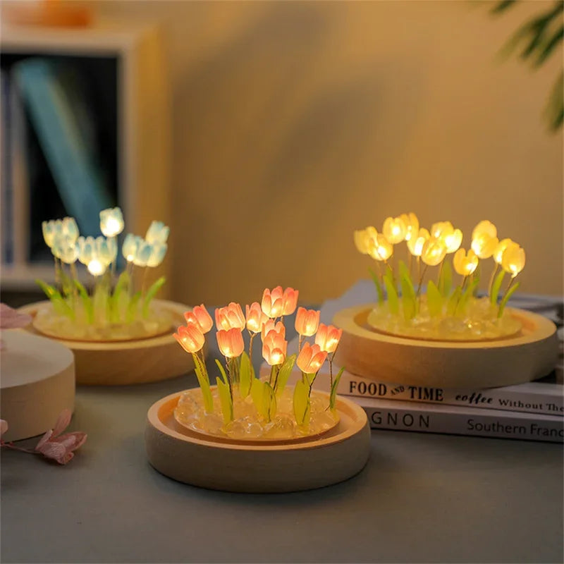 Bloom™ Handmade DIY Tulip Night Light | Eternal Flower Bedside Lamp Gift VelunaLumin