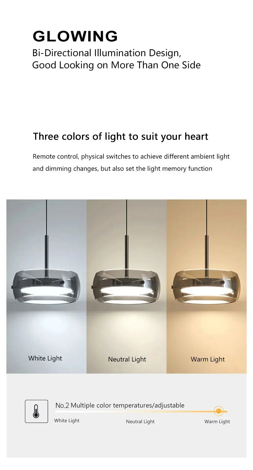 Aetheria modern plated glass pendant light for dining rooms.