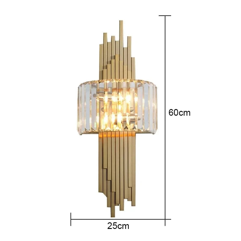 Aura Crystal Prism Sconce | Nordic Luxury Wall Light for Living Room & Hallway VelunaLumin
