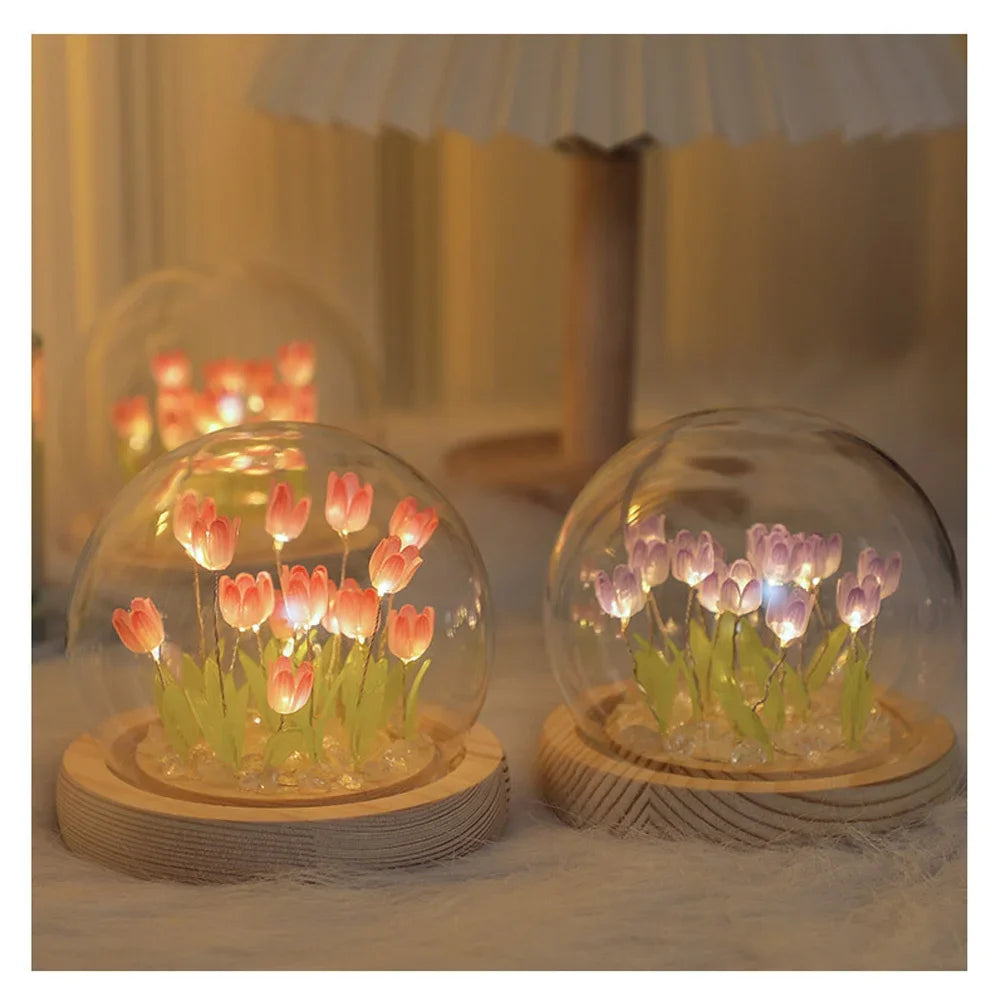 Bloom™ Handmade DIY Tulip Night Light | Eternal Flower Bedside Lamp Gift VelunaLumin
