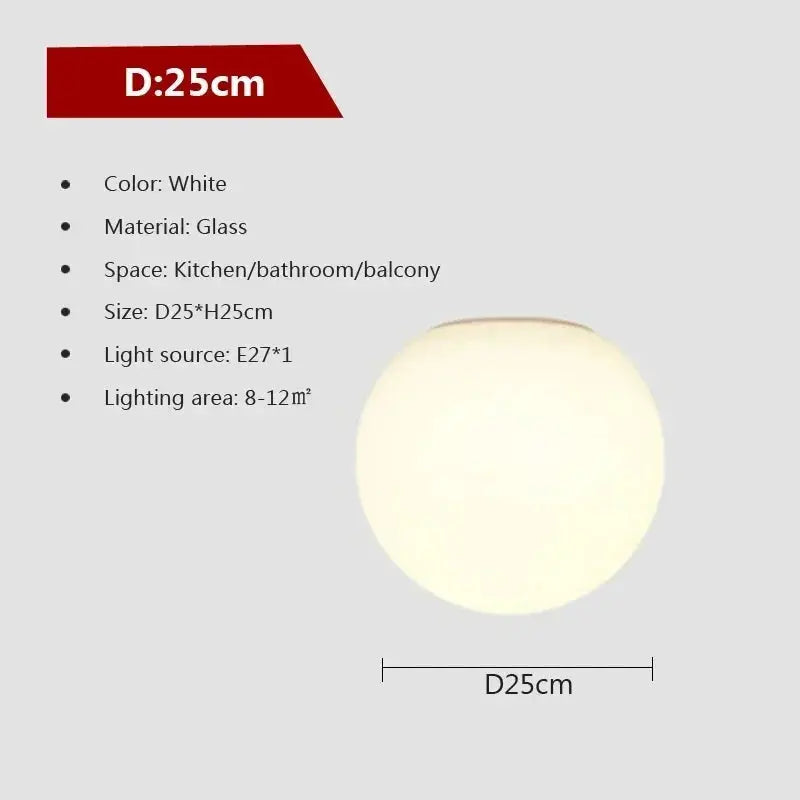 Close-up of the AuraOrb Ceiling Light showing the detail of the frosted glass globe and the premium metal base in a brushed gold finish. VelunaLumin.