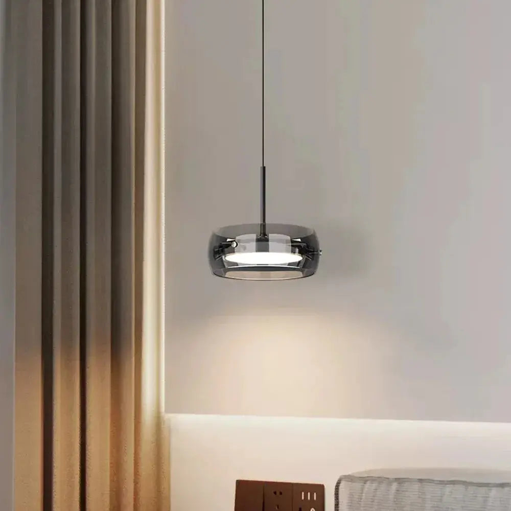 Aetheria modern plated glass pendant light for dining rooms.