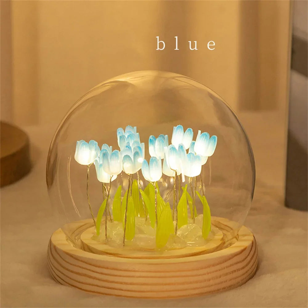 Bloom™ Handmade DIY Tulip Night Light | Eternal Flower Bedside Lamp Gift VelunaLumin