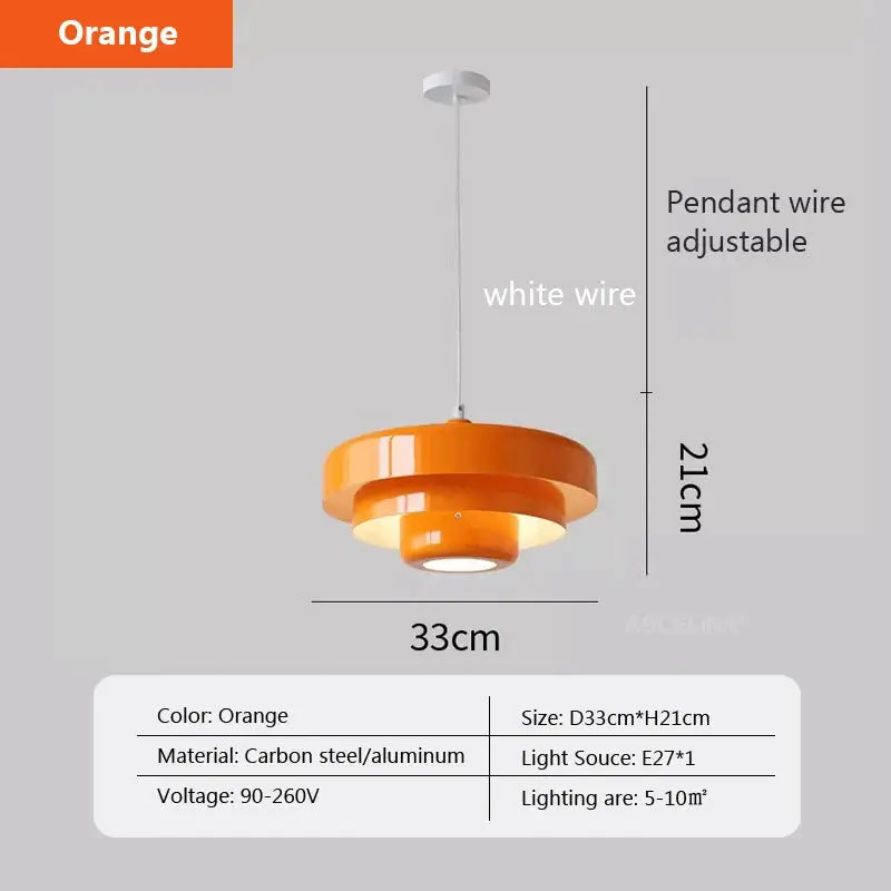 Fluxia organic-shaped amber glass pendant light.