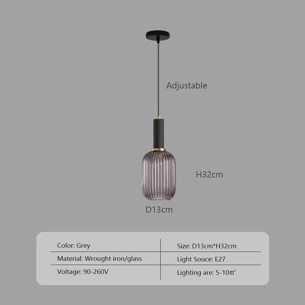 Wabi™ Minimalist Glass Pendant | Japanese Style Hanging Light for Kitchen & Bedside VelunaLumin
