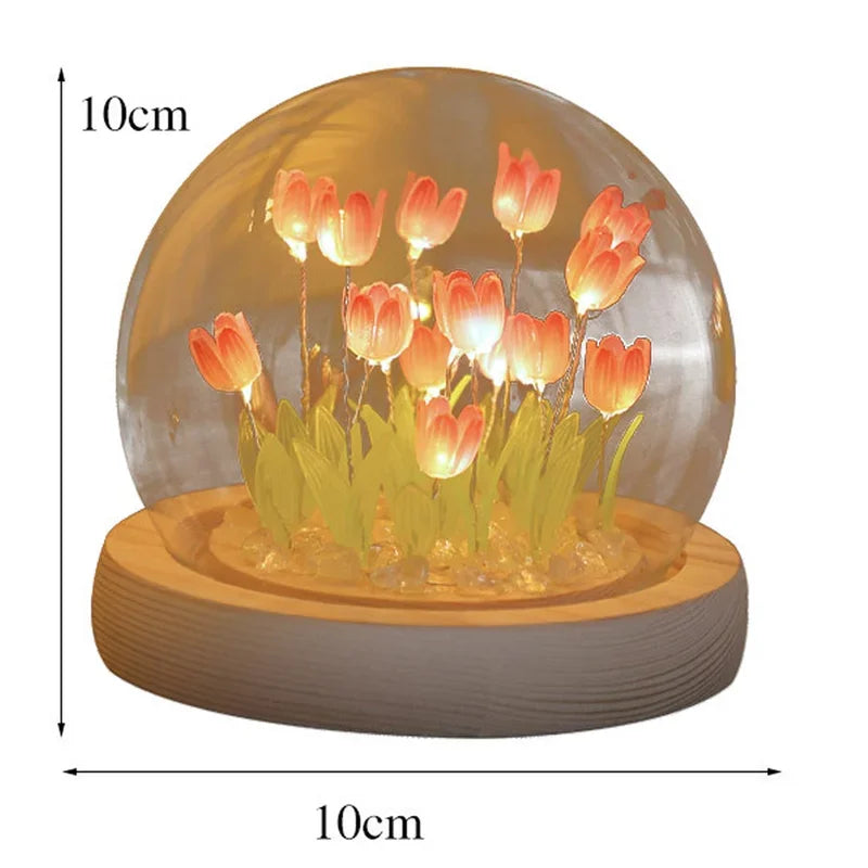 Bloom™ Handmade DIY Tulip Night Light | Eternal Flower Bedside Lamp Gift VelunaLumin