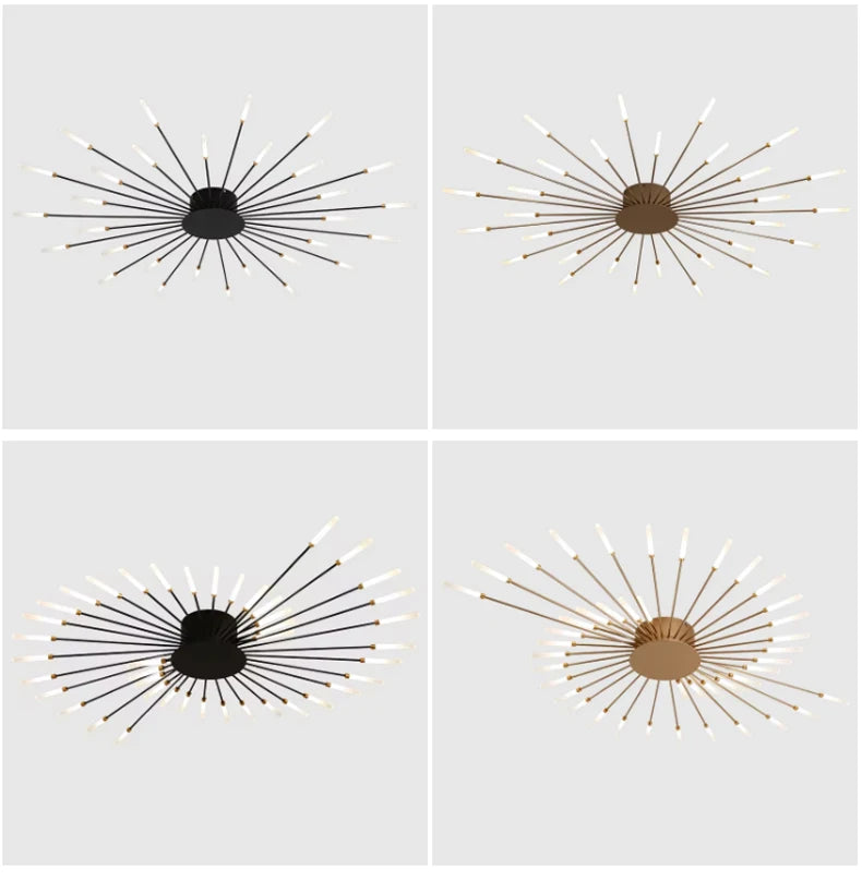 Flabella™ Creative Fan-Shaped LED Ceiling Light | Modern Fixture for Bedroom & Kid's Room VelunaLumin
