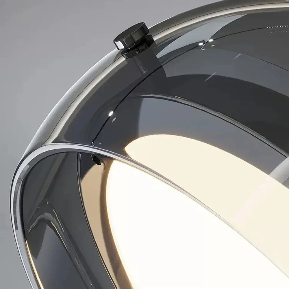 Aetheria modern plated glass pendant light for dining rooms.