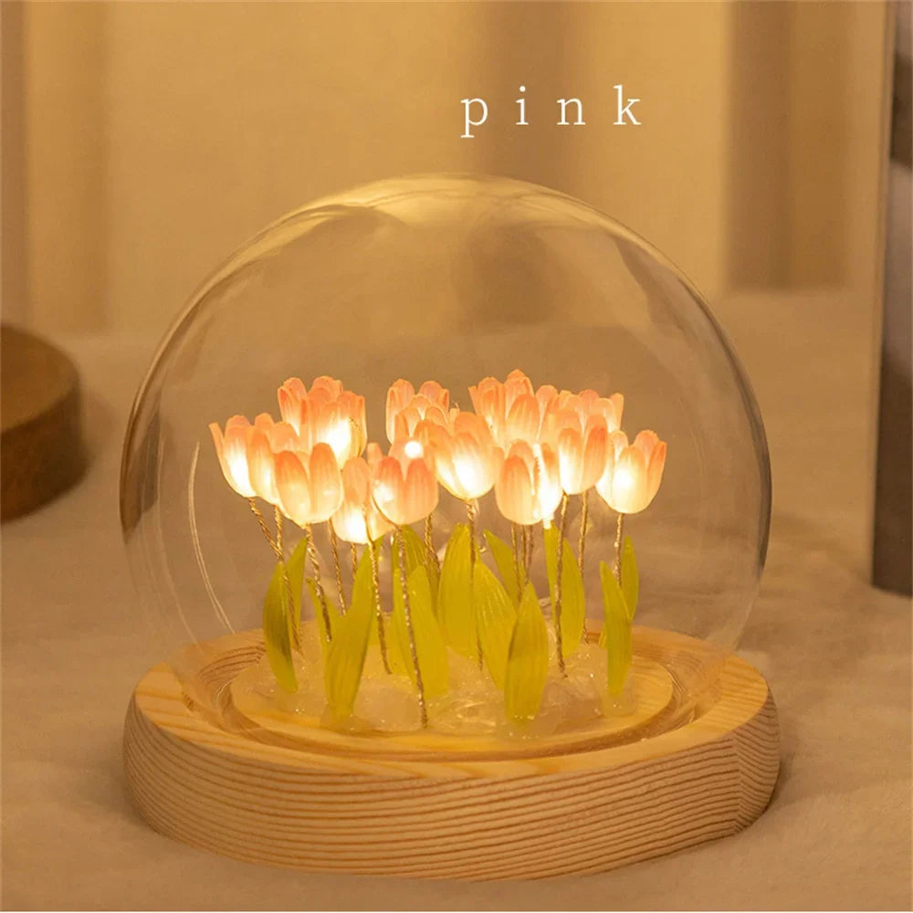Bloom™ Handmade DIY Tulip Night Light | Eternal Flower Bedside Lamp Gift VelunaLumin