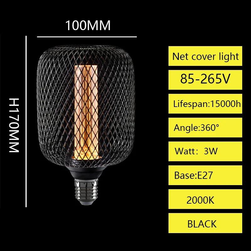 Ferra™ Nordic Cage Pendant Light | Industrial Metal Lamp for Dining & Bar VelunaLumin