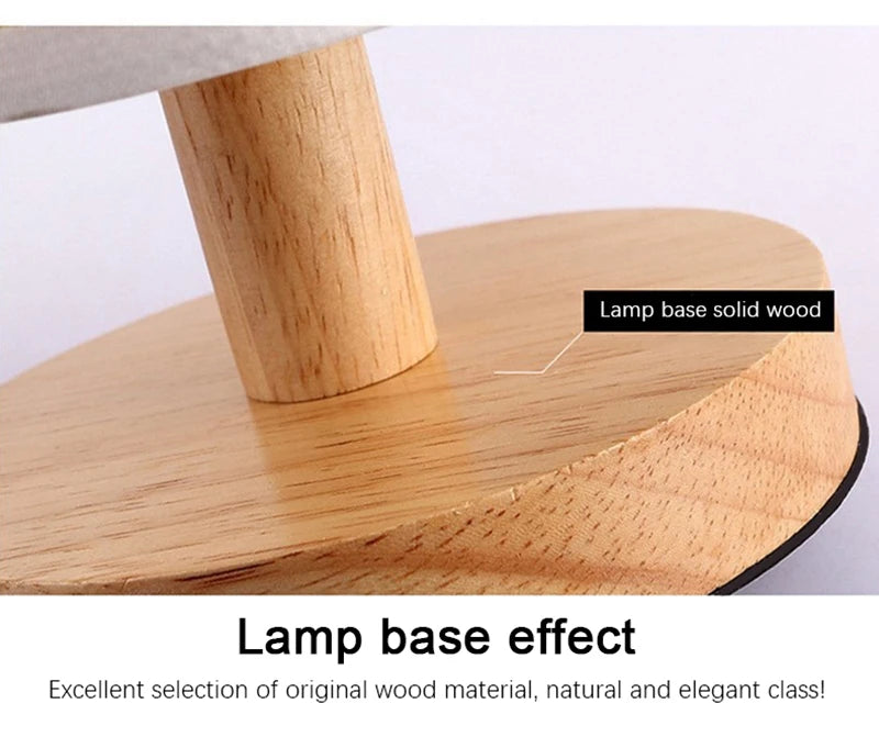 Haiku™ Fabric Table Lamp | Dimmable Asian Zen Bedside Light VelunaLumin