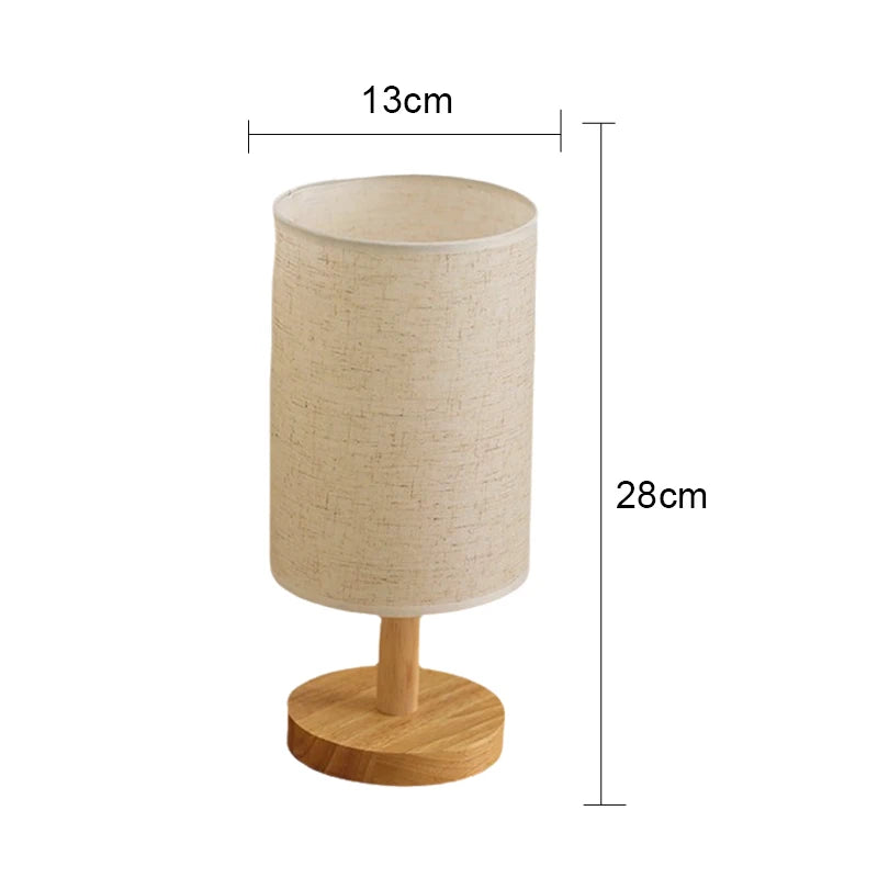 Haiku™ Fabric Table Lamp | Dimmable Asian Zen Bedside Light VelunaLumin