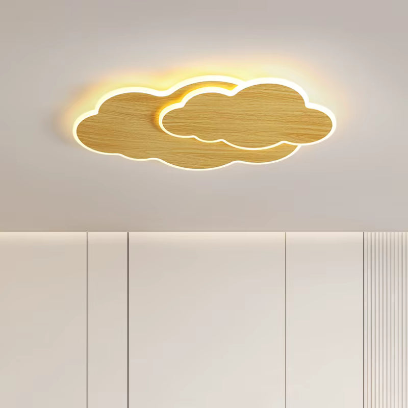 Nimbus modern white cloud LED ceiling light for nursery.