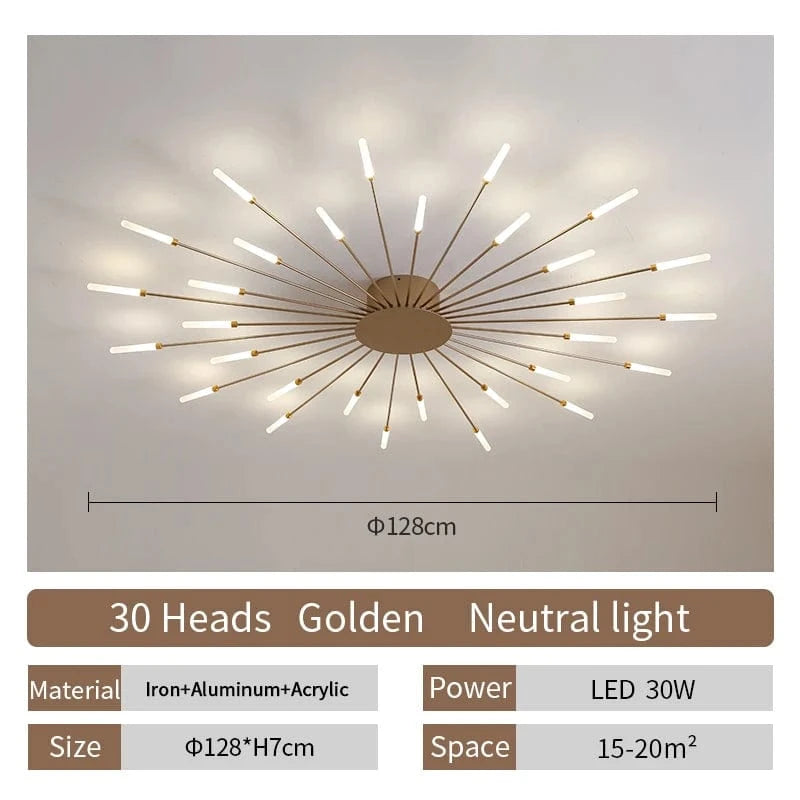 Flabella™ Creative Fan-Shaped LED Ceiling Light | Modern Fixture for Bedroom & Kid's Room VelunaLumin