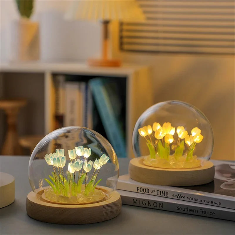 Bloom™ Handmade DIY Tulip Night Light | Eternal Flower Bedside Lamp Gift VelunaLumin