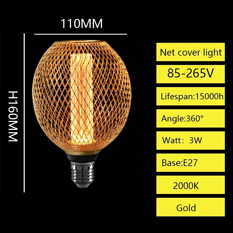 Ferra™ Nordic Cage Pendant Light | Industrial Metal Lamp for Dining & Bar VelunaLumin