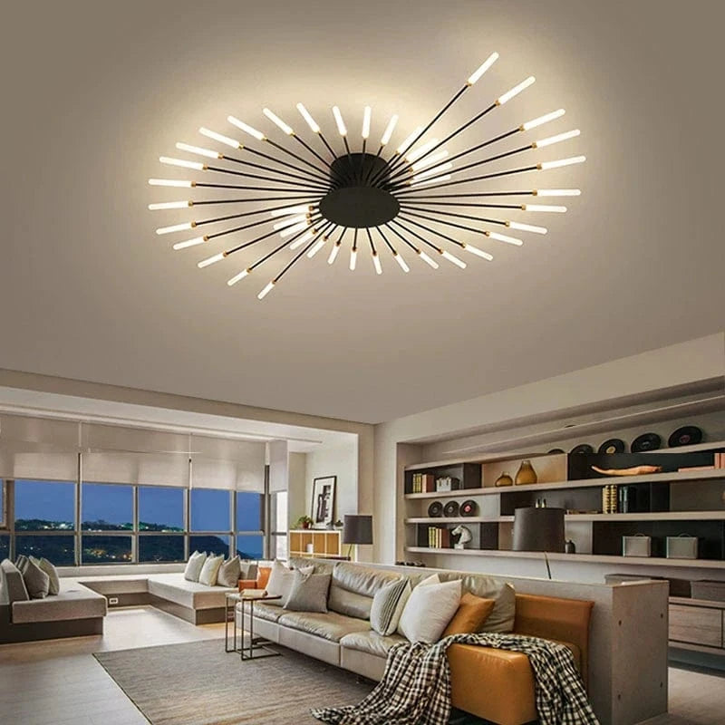Flabella™ Creative Fan-Shaped LED Ceiling Light | Modern Fixture for Bedroom & Kid's Room VelunaLumin