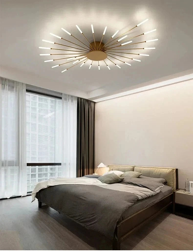 Flabella™ Creative Fan-Shaped LED Ceiling Light | Modern Fixture for Bedroom & Kid's Room VelunaLumin