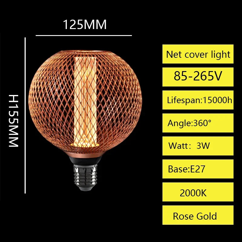 Ferra™ Nordic Cage Pendant Light | Industrial Metal Lamp for Dining & Bar VelunaLumin