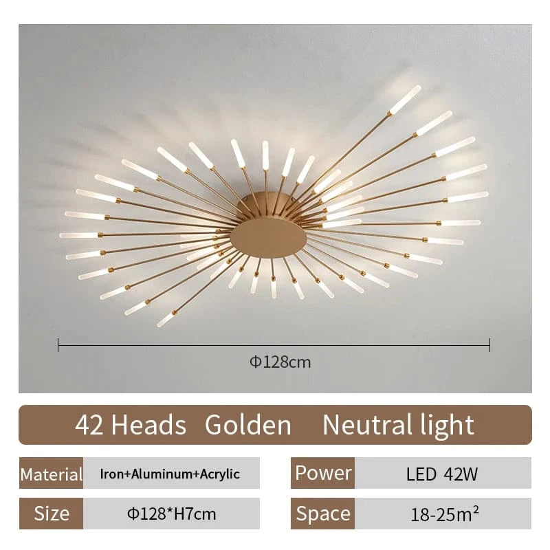 Flabella™ Creative Fan-Shaped LED Ceiling Light | Modern Fixture for Bedroom & Kid's Room VelunaLumin