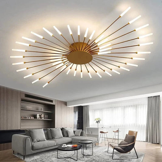 Flabella™ Creative Fan-Shaped LED Ceiling Light | Modern Fixture for Bedroom & Kid's Room VelunaLumin