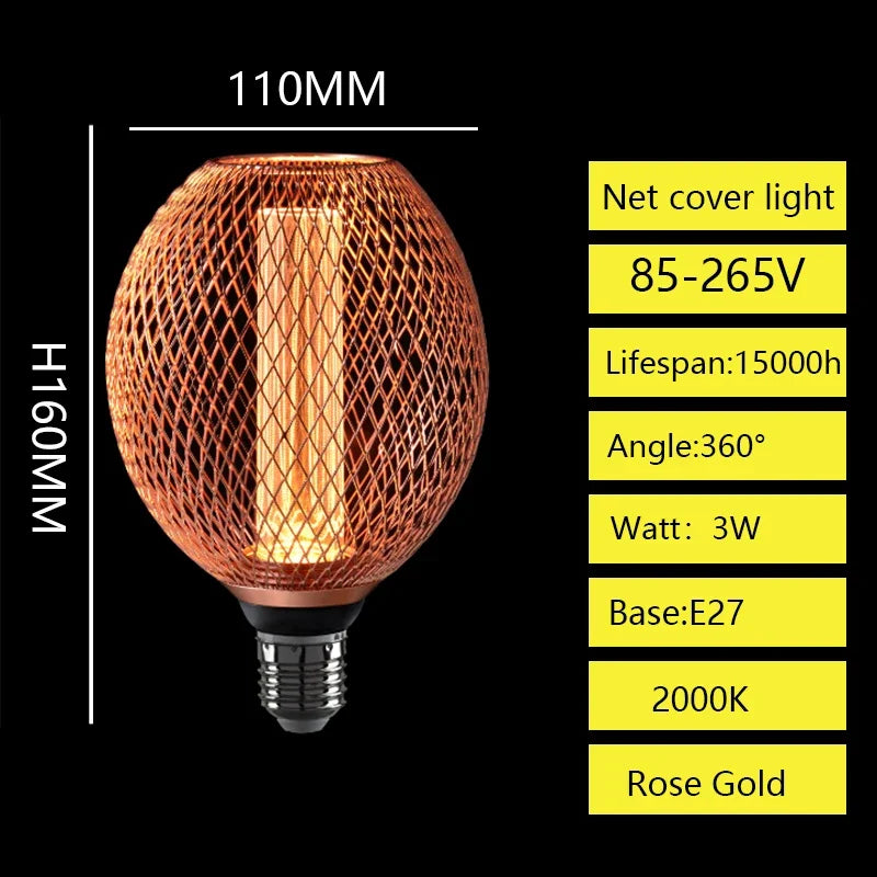 Ferra™ Nordic Cage Pendant Light | Industrial Metal Lamp for Dining & Bar VelunaLumin