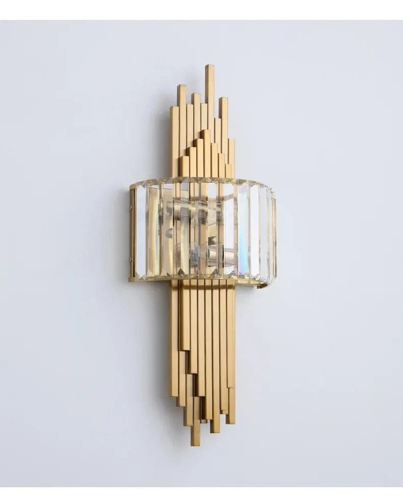 Aura Crystal Prism Sconce | Nordic Luxury Wall Light for Living Room & Hallway VelunaLumin