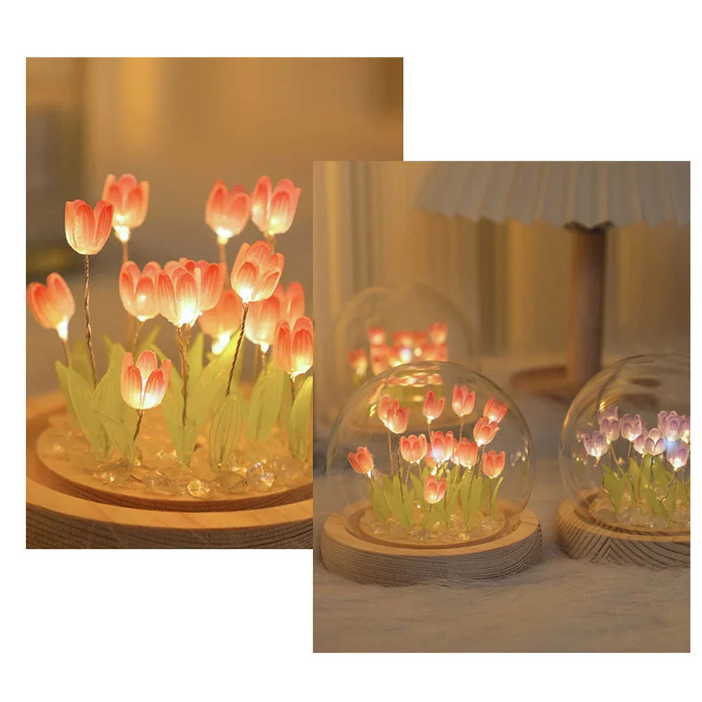 Bloom™ Handmade DIY Tulip Night Light | Eternal Flower Bedside Lamp Gift VelunaLumin