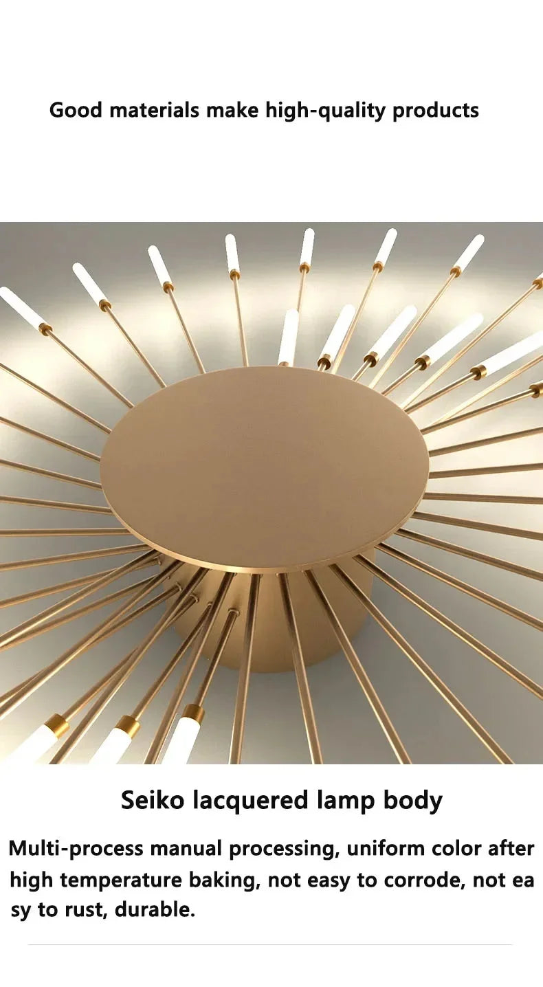 Flabella™ Creative Fan-Shaped LED Ceiling Light | Modern Fixture for Bedroom & Kid's Room VelunaLumin