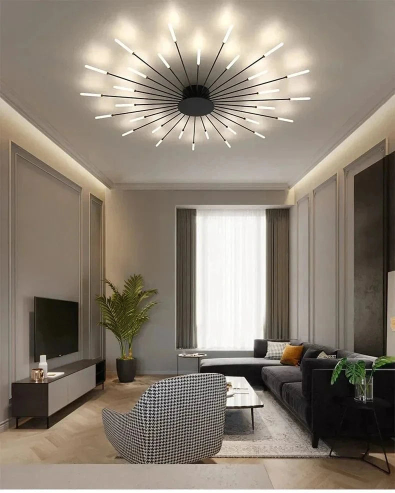 Flabella™ Creative Fan-Shaped LED Ceiling Light | Modern Fixture for Bedroom & Kid's Room VelunaLumin