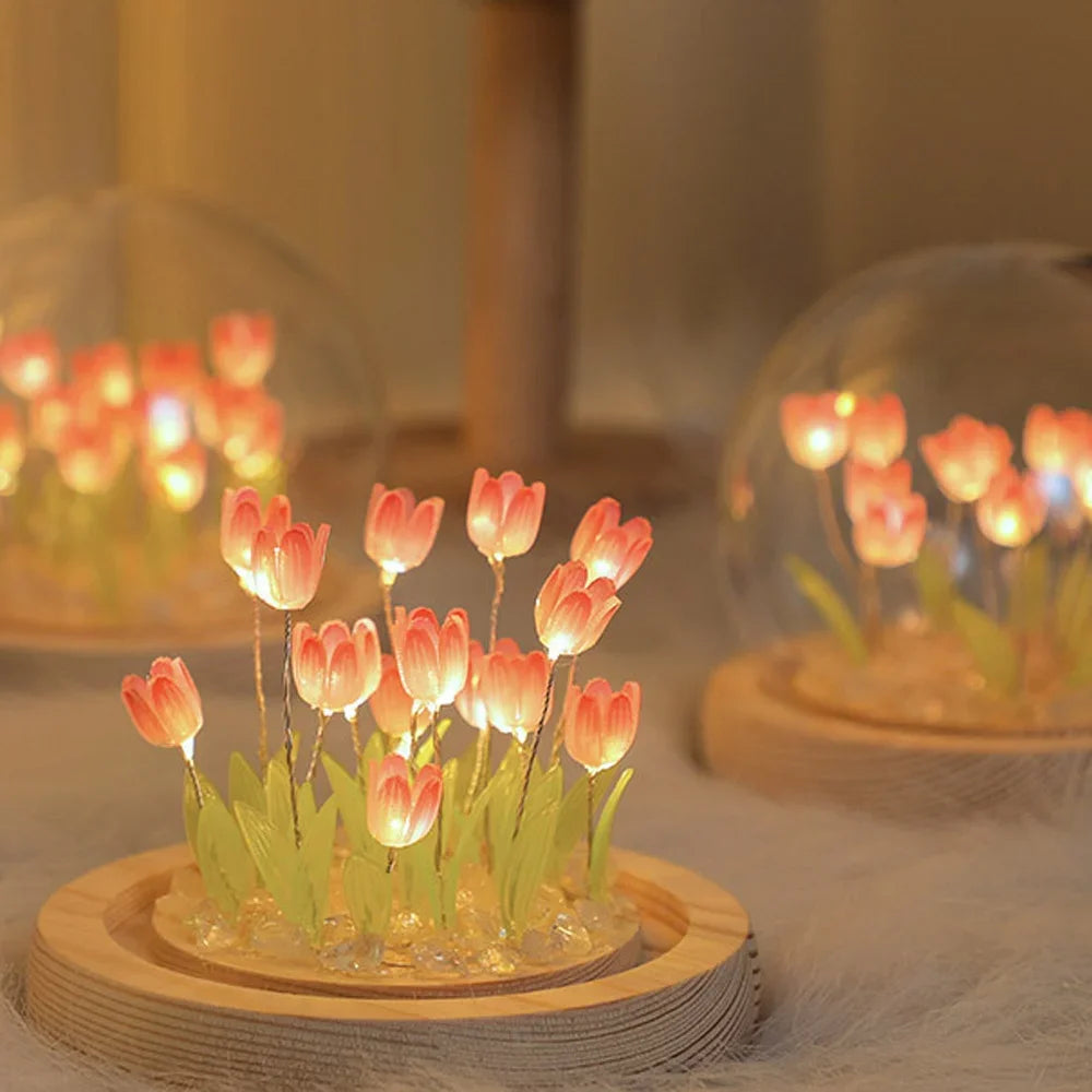 Bloom™ Handmade DIY Tulip Night Light | Eternal Flower Bedside Lamp Gift VelunaLumin