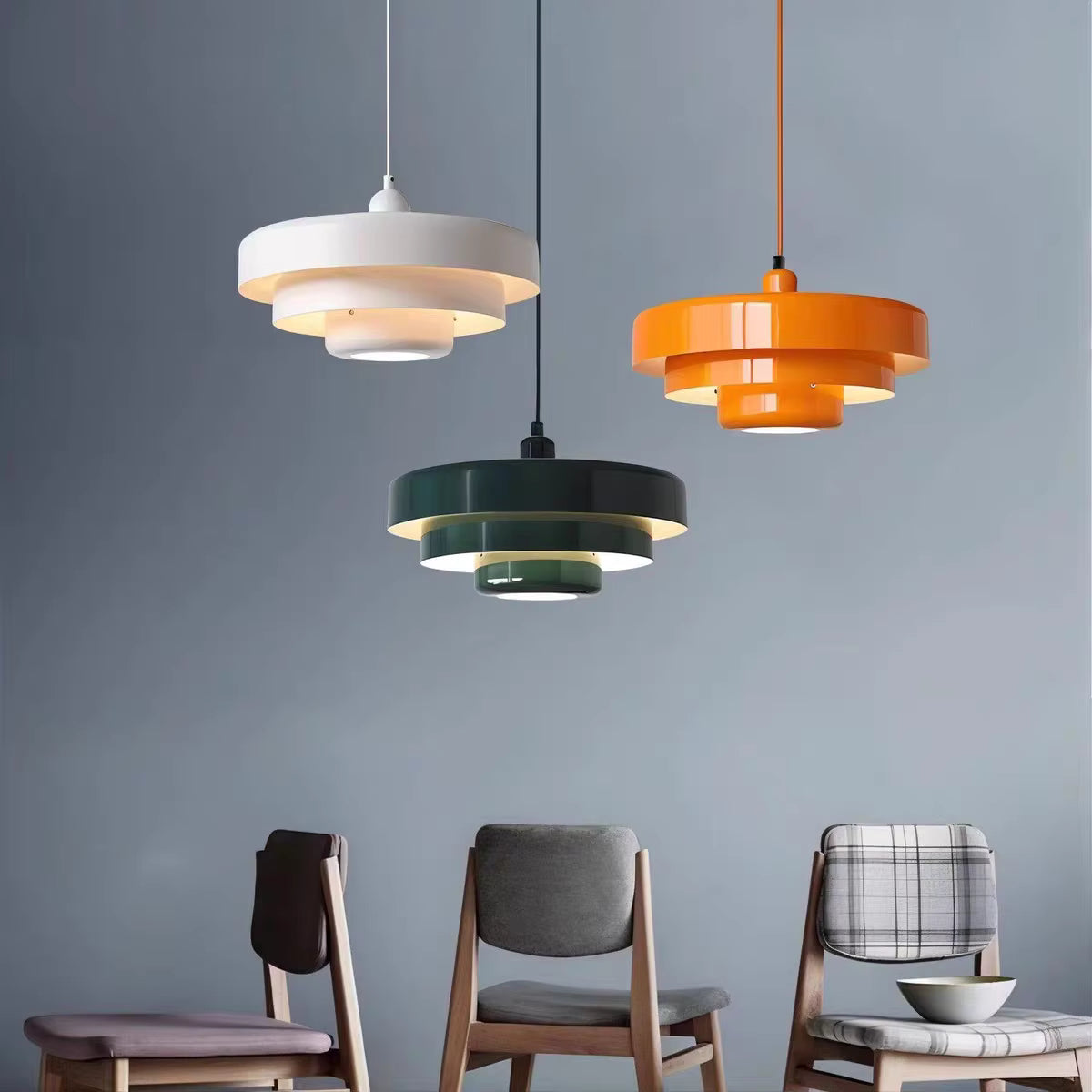 Fluxia™ Organic Glass Pendant | Nordic Hanging Lamp for Dining Room & Coffee Shop VelunaLumin