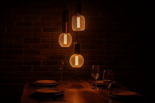 Ferra™ Nordic Cage Pendant Light | Industrial Metal Lamp for Dining & Bar VelunaLumin