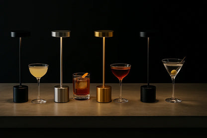 Atelier™ Rechargeable Metal Table Lamp | 3-Colour Touch Light for Bar & Outdoor VelunaLumin