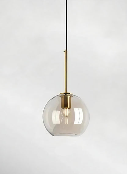 Ambrette™ Cognac Glass Pendant | 1 & 3-Head Nordic Hanging Lamp for Dining Room VelunaLumin