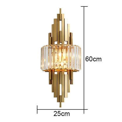 Aura Crystal Prism Sconce | Nordic Luxury Wall Light for Living Room & Hallway VelunaLumin