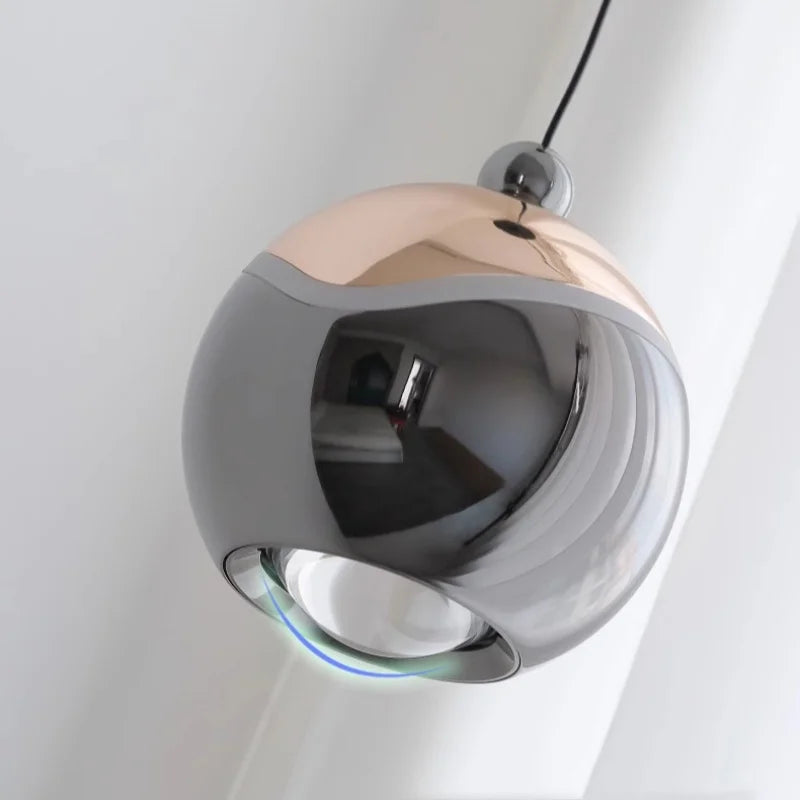 AuraSpire Architectural Pendant Light in a sleek Matte Black finish, featuring a minimalist aluminum body and optical spotlight lens. VelunaLumin