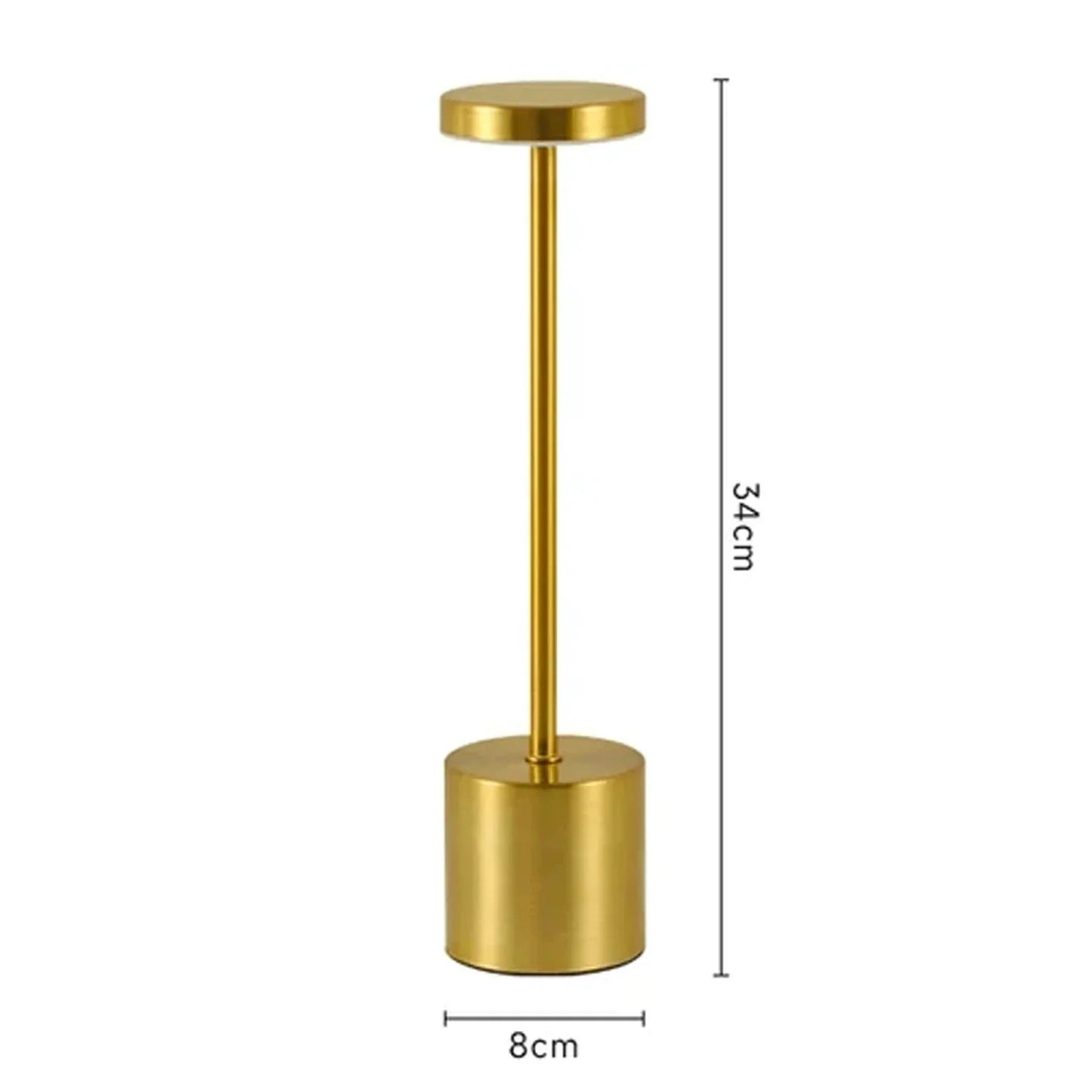 Atelier™ Rechargeable Metal Table Lamp | 3-Colour Touch Light for Bar & Outdoor VelunaLumin